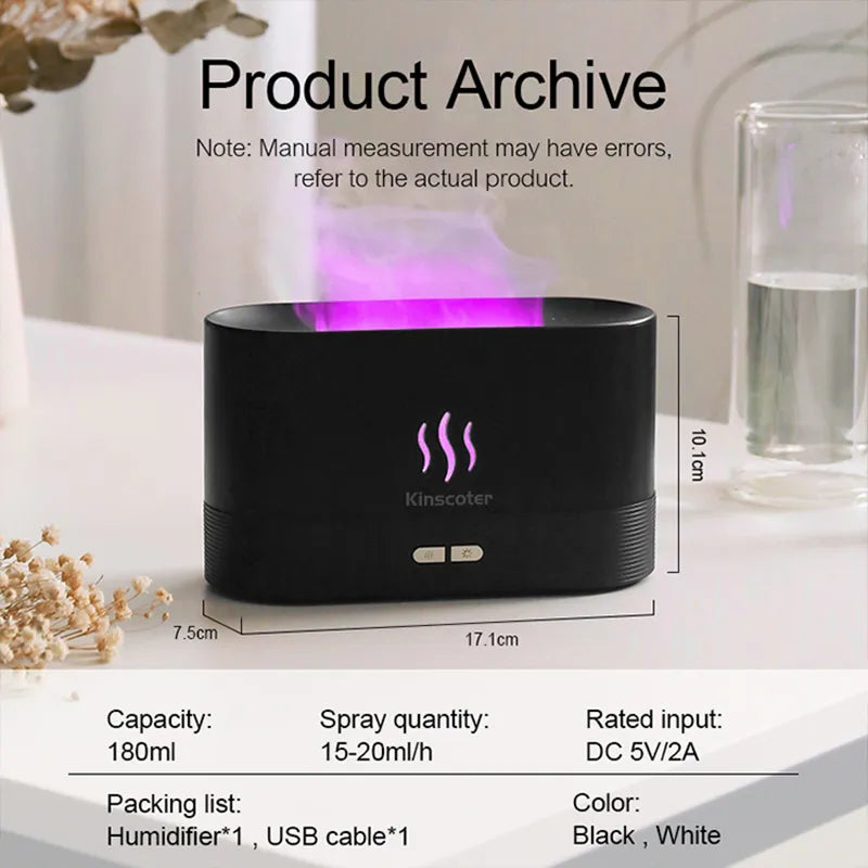 Flame aroma humidifier