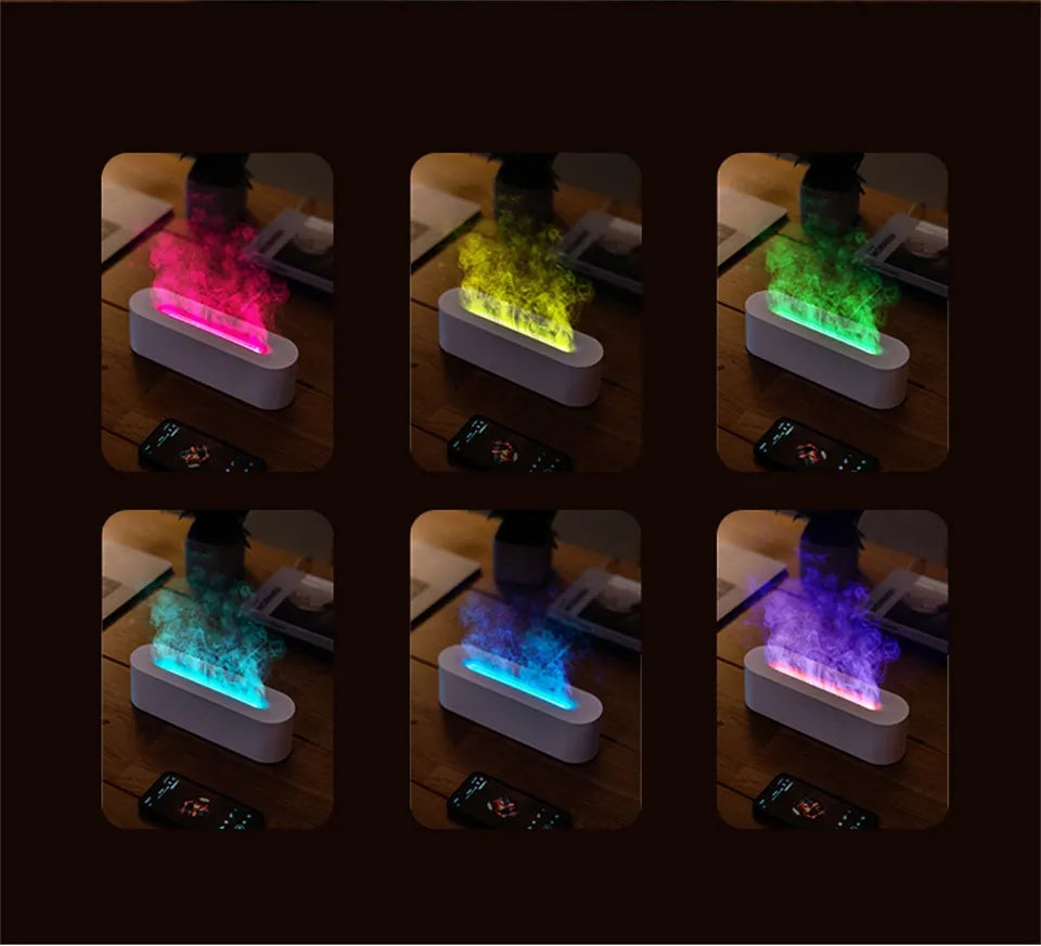 Air Humidifier 7 Color Flame Humidifiers